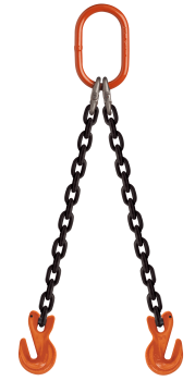 9/32" DOG X 6' MECH DOUBLE OBLONG W/ GRAB HOOK G100 CHAIN SLING